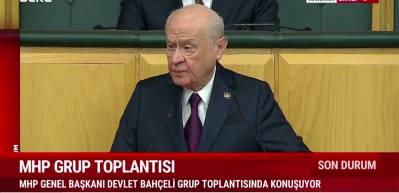 MHP lideri Devlet Bah&ccedil;eli "TBMM tarihi y&uuml;r&uuml;y&uuml;ş&uuml;n kapısıdır" dedi