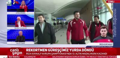 Rıza Kayaalp ve Grekoromen Milli Takımı yurda d&ouml;nd&uuml;