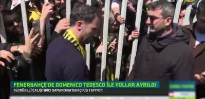 Fenerbah&ccedil;e'nin eski teknik direkt&ouml;r&uuml; Tedesco g&ouml;zyaşları i&ccedil;inde takımına veda etti