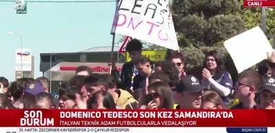 Tedesco son kez samandıra'da! Taraftarlardan b&uuml;y&uuml;k destek