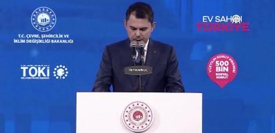 Y&uuml;zyılın Projesinde  Bakan Murat Kurum İstanbul i&ccedil;in m&uuml;jdeli haberi a&ccedil;ıkladı