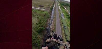 Helikopter destekli airsoft oyunundan ger&ccedil;eğini aratmayan sahneler ortaya &ccedil;ıktı