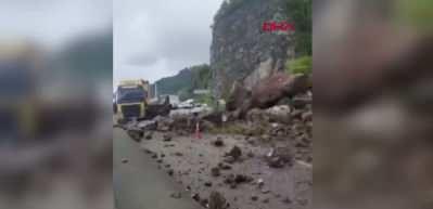 Karadeniz Sahil yolunda korku dolu anlar!