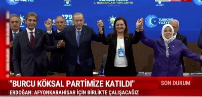 Afyonkarahisar Belediye başkanı Burcu K&ouml;ksal AK Parti'ye katıldı