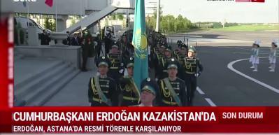 Cumhurbaşkanı Erdoğan Kazakistan'da...