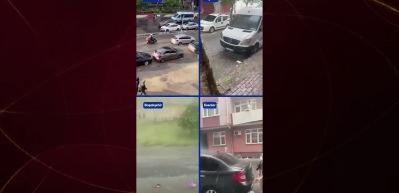 İstanbul'da bahar havası bir anda sağanağa d&ouml;nd&uuml;
