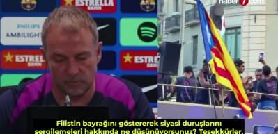 Şampiyonluk kutlaması sonrası Yamal&rsquo;a hocasından Filistin tepkisi! &lsquo;Hoşuma gitmedi&rsquo;&rdquo;