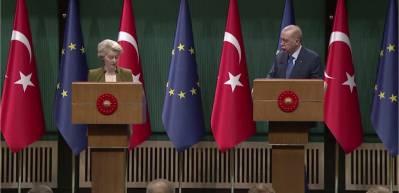 Cumhurbaşkanı Erdoğan, von der Leyen ile g&ouml;r&uuml;şt&uuml;