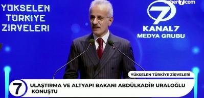 Bakan Abd&uuml;lkadir Uraloğlu 'Y&uuml;kselen T&uuml;rkiye Zirveleri'nde 5G teknolojisi hakkında konuştu