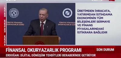 Cumhurbaşkanı Erdoğan: T&uuml;rkiye'nin rekabet g&uuml;c&uuml;n&uuml; artıracak