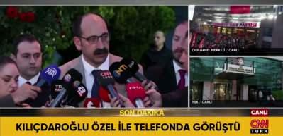 Kılı&ccedil;daroğlu ve &Ouml;zel telefonda g&ouml;r&uuml;şt&uuml;