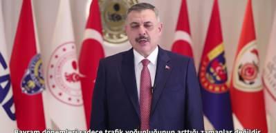 Bakan Mustafa &Ccedil;ift&ccedil;i "Bayramda yolları yalnızca denetlemiyor, aynı zamanda koruyoruz" dedi