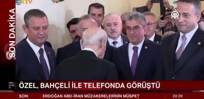 Devlet Bah&ccedil;eli, &Ouml;zel'i telefonla aradı: İki isim Kurban Bayramı'nı tebrik etti