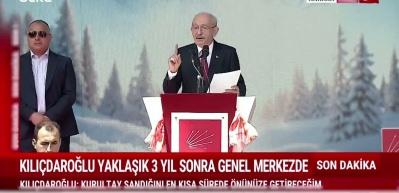 Kemal Kılı&ccedil;daroğlu "Partiyi r&uuml;şvet&ccedil;ilerden hırsızlardan arınacağız" dedi