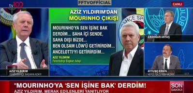 Aziz Yıldırım&rsquo;dan Mourinho ve Dursun &Ouml;zbek &ccedil;ıkışı