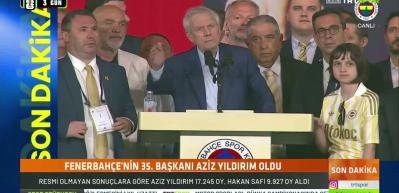 Fenerbah&ccedil;e'nin yeni başkanı Aziz Yıldırım oldu!