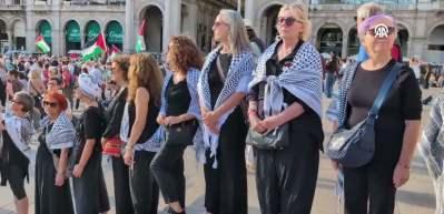İtalya'nın Gazze vicdanı: Milano sokaklarında İsrail'e ateş p&uuml;sk&uuml;rd&uuml;ler