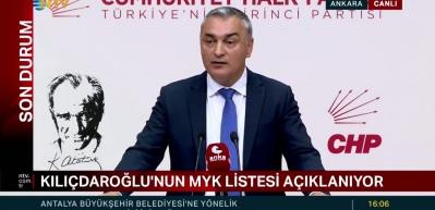 Kılı&ccedil;daroğlu'nun MYK listesi belli oldu!