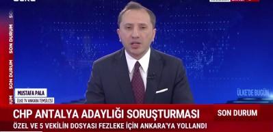 &Ouml;zg&uuml;r &Ouml;zel ve 5 milletvekili hakkında r&uuml;şvet fezlekesi Ankara&rsquo;ya g&ouml;nderildi