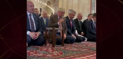Cumhurbaşkanı Erdoğan'dan Selimiye Camii'nde Kur&rsquo;an-ı Kerim tilaveti