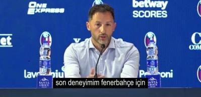 Domenico Tedesco Fenerbah&ccedil;e:'de yaşananlara ilişkin olarak'Kriz ve problem' a&ccedil;ıklamasında bulundu