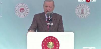 Cumhurbaşkanı Erdoğan'dan Edirne'ye tarihi &ouml;vg&uuml;: İstanbul'un fethini m&uuml;jdeleyen mektep