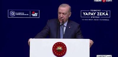 Başkan Erdoğan: "T&uuml;rkiye Yapay Zeka Eylem Planı ile katma değerin 1 trilyon lirayı aşmasını bekliyoruz"