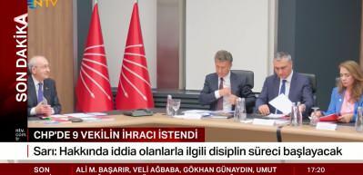 CHP'de 9 vekilin ihracı istendi!