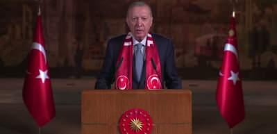 Cumhurbaşkanı Erdoğan'dan A Milli Futbol Takımı'na video mesaj