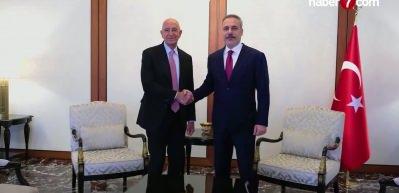 Dışişleri Bakanı Fidan, ABD'nin Ankara B&uuml;y&uuml;kel&ccedil;isi Barrack'ı kabul etti