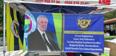 Muğla'da Aziz Yıldırım i&ccedil;in lokma d&ouml;k&uuml;ld&uuml;