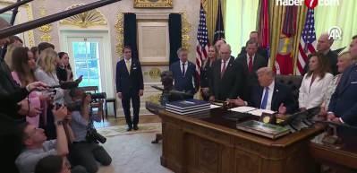 Trump İran anlasmayi kabul etti, imza T&ouml;reni yapılacak diyor