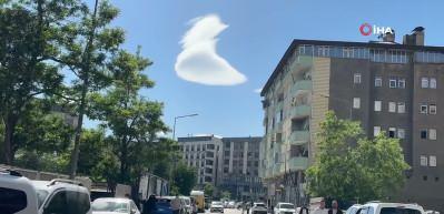 Y&uuml;ksekova semalarında "UFO" benzetmesi yapılan bulutlar hayran bıraktı