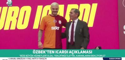 Icardi'den s&uuml;rpriz şart! &Ouml;zbek'ten sert yanıt: "Burası Galatasaray"