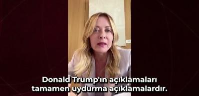 Trump'ın a&ccedil;ıklamasının ardından Meloni, ABD'ye rest &ccedil;ekti