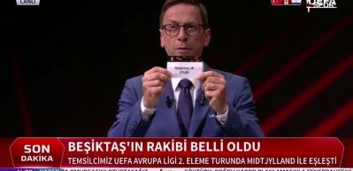 Beşiktaş, UEFA Avrupa Ligi ikinci eleme turunda Midtjylland ile eşleşti