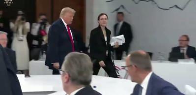 G7 zirvesine ge&ccedil; kalan Trump'ın s&ouml;zleri olay oldu