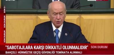 MHP lideri Bah&ccedil;eli Turan koridoru hakkında konuştu
