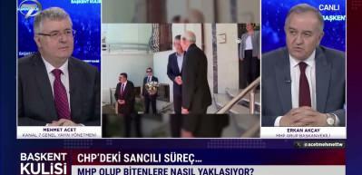 MHP'li Erkan Ak&ccedil;ay CHP'deki sancılı s&uuml;re&ccedil; hakkında a&ccedil;ıklamalarda bulunarak "B&ouml;l&uuml;nme emareleri g&ouml;r&uuml;l&uuml;yor" dedi...