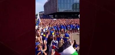 Bosna Hersek D&uuml;nya Kupası'nda Filistin'i unutmadı! Taraftarların tezah&uuml;ratı b&uuml;y&uuml;k ses getirdi