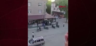 Bursa sokaklarında ıstakalı kemerli kavga
