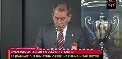 Galatasaray başkanı Dursun &Ouml;zbek kul&uuml;b&uuml;n yeni projelerini a&ccedil;ıkladı