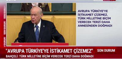 MHP lideri Bah&ccedil;eli Avrupa Parlemantosu'nun T&uuml;rkiye raporuna tepki g&ouml;sterdi...