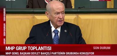 MHP lideri Devlet Bah&ccedil;eli G7 Zirvesi'nde Trump'ın s&ouml;zleri &uuml;zerinden AB'ye y&uuml;klendi