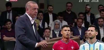 Ronaldo mu Messi mi ? Cumhurbaşkanı Erdoğan'dan tarihe ge&ccedil;ecek cevap