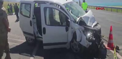 Van-Erciş yolunda kaza: 1 jandarma personeli şehit, 5 yaralı
