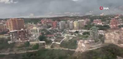 Venezuela&rsquo;daki depremlerde yaşanan yıkım havadan g&ouml;r&uuml;nt&uuml;lendi