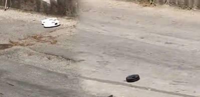 Ankara&rsquo;da ara&ccedil;ların bile &ccedil;ıkmakta zorlandığı yokuşta bu kez robot s&uuml;p&uuml;rgeler test edildi
