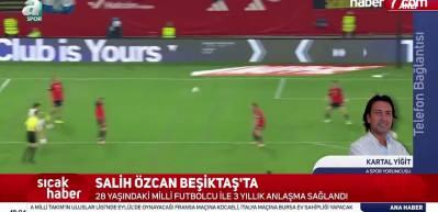 Beşiktaş'ta Salih &Ouml;zcan transferi bitiyor! 3 yıllık anlaşma sağlandı