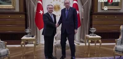 Cumhurbaşkanı Erdoğan, Kırgızistan Dışişleri Bakanı Kulubayev'i kabul etti